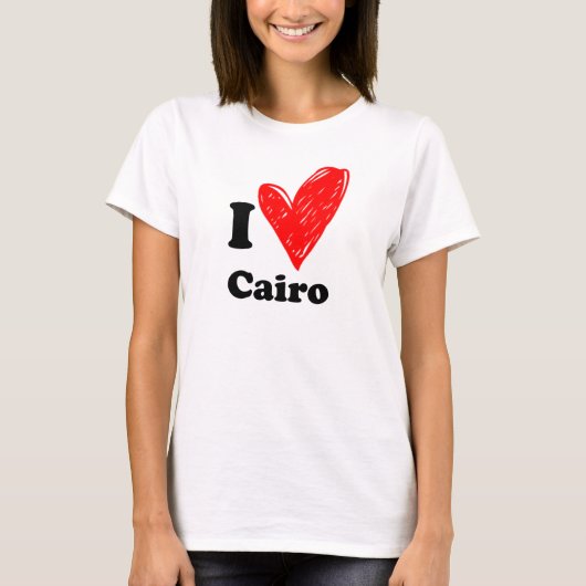 T-shirt J'aime Le Caire (Devant)