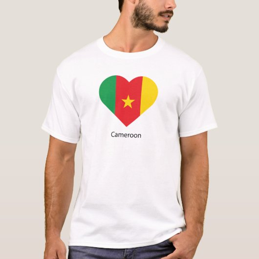 T-shirt J'aime le Cameroun (Devant)