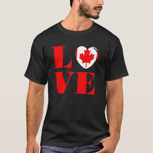 T-shirt J'aime le Canada (Devant)
