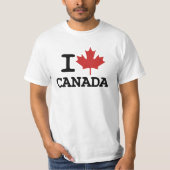 T-shirt J'aime le CANADA (Devant)