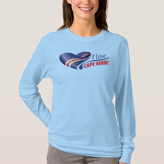 T-shirt J'aime le Cap Vert (Devant)