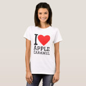 T-shirt J'aime le caramel Apple (Devant entier)