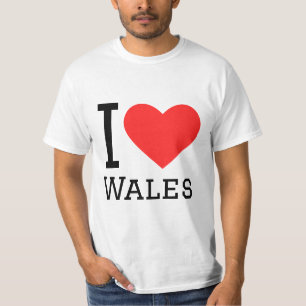 T-shirt J'aime le carré de galles autocollant