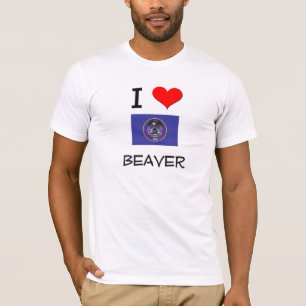 T-shirt J'aime le castor Utah
