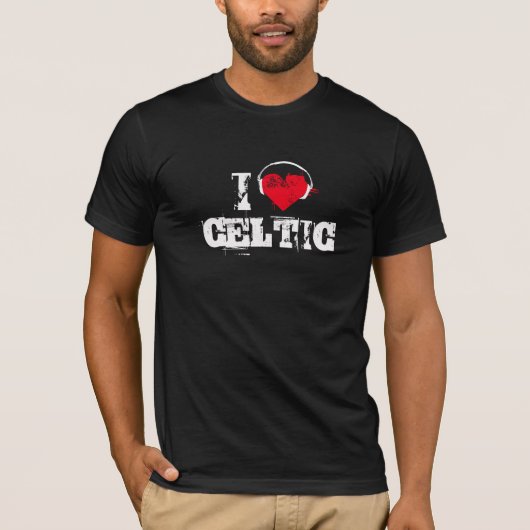 T-shirt J'aime le celtic (Devant)