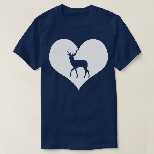 T-shirt J'aime le cerf (Design devant)