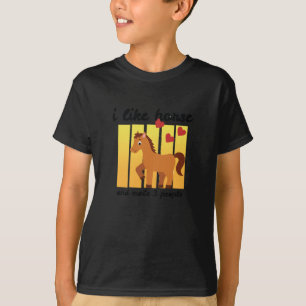 T-shirt J'Aime Le Cheval Et Peut-Être 3 Personnes Sticker
