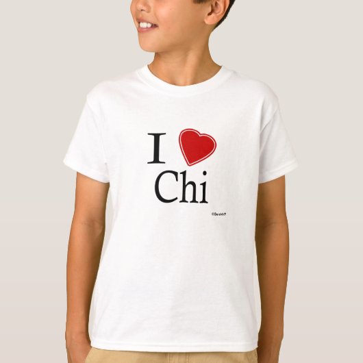 T-shirt J'aime le Chi (Devant)