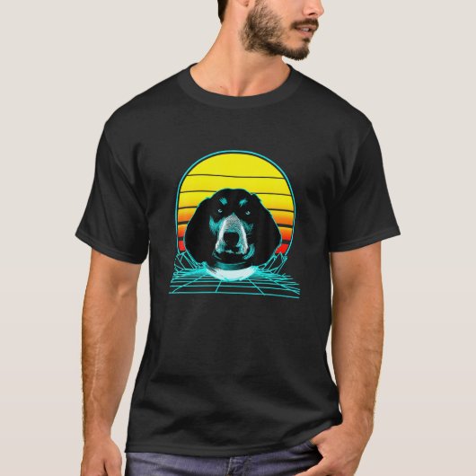 T-shirt j'aime le chien (Devant)