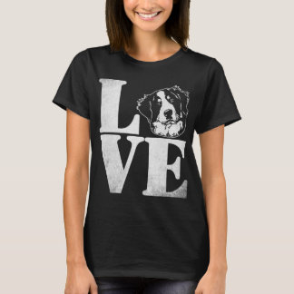 T-shirt J'aime le chien de montagne de Bernese