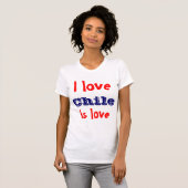 T-shirt J'aime le chili (Devant entier)