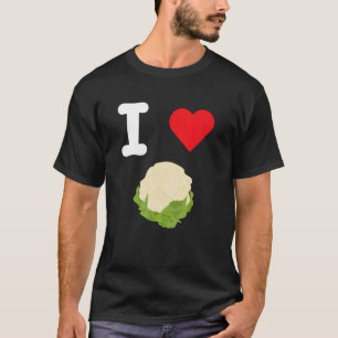 T-shirt J'aime le chou-fleur, les légumes verts pâtisserie