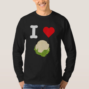 T-shirt J'aime le chou-fleur, les légumes verts pâtisserie
