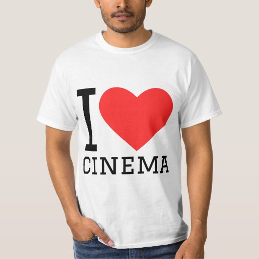 T-shirt J'aime le cinéma (Devant)