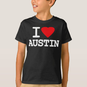 T-shirt J'aime le coeur Austin le Texas