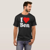 T-SHIRT J'AIME LE COEUR BEN BENJAMIN BENNY (Devant entier)