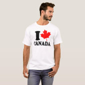 T-shirt J'aime le coeur Canada (Devant entier)