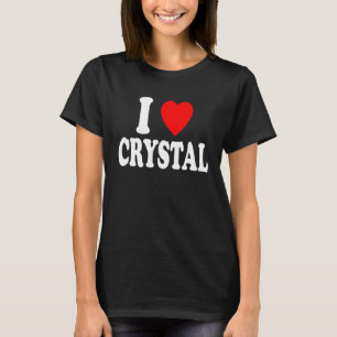 T-shirt J'Aime Le Coeur Cristal Cute Correspondant Couple