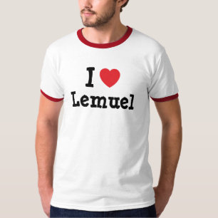 T-shirt J'aime le coeur de Lemuel personnalisé