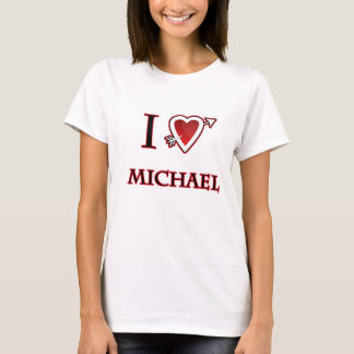 T-shirt j'aime le coeur de Michael
