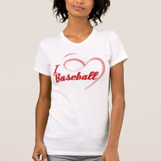 T-shirt J'Aime Le Coeur Du Baseball