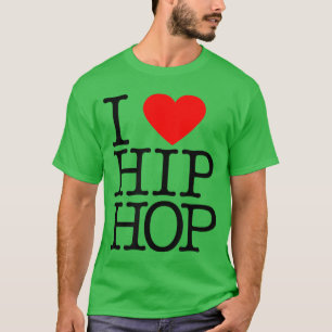 T-shirt J'aime le cœur Hip Hop Rap et fan de Hip Hop vinta