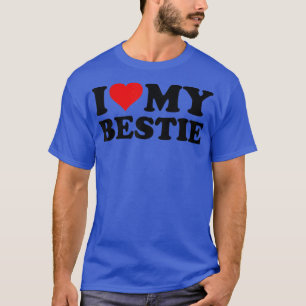 T-SHIRT J'AIME LE COEUR MON BESTIE BESTFRIEND BEST AMI BFF