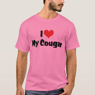 T-shirt J'aime le coeur mon cougar