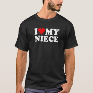 T-shirt J'AIME LE COEUR MON NIECE Premium
