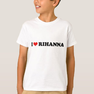 T-SHIRT J'AIME LE COEUR RIHANNA DE RIHANNA/I