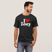 T-SHIRT J'AIME LE COEUR ZOEY ZOE (Devant entier)