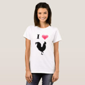 T-shirt J'aime le coq (Devant entier)