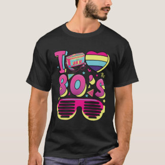 T-shirt J'Aime Le Costume De Fête Des Années 80 Pour Homme