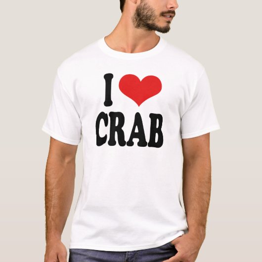 T-shirt J'aime le crabe (Devant)