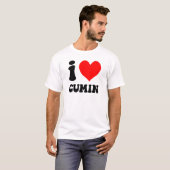 T-shirt j'aime le cumin (Devant entier)