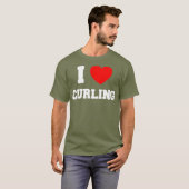 T-shirt J'Aime Le Curling (Devant entier)