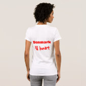 T-shirt J'aime le danmark (Dos entier)