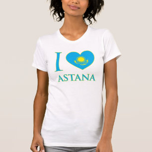 T-shirt J'aime le débardeur de dames d'Astana (adapté)