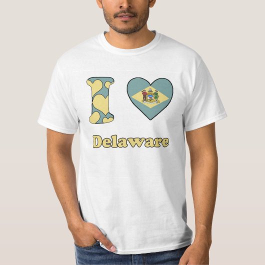 T-shirt J'aime le Delaware (Devant)