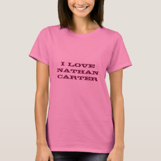 T-shirt j'aime le dessus de Nathan Carter