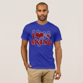 T-SHIRT J'AIME LE DESSUS DE SKING (Devant entier)