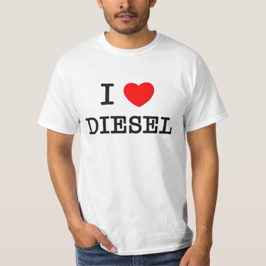 T-shirt J'aime le diesel (Devant)