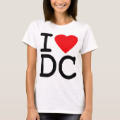 T-shirt J'aime le District de Columbia de DC de Washington (Devant)