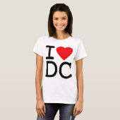 T-shirt J'aime le District de Columbia de DC de Washington (Devant entier)