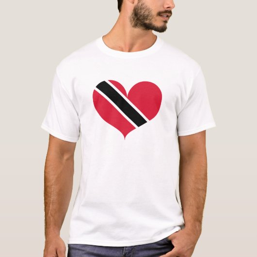 T-shirt J'aime le drapeau de Trinité-et-Tobago (Devant)