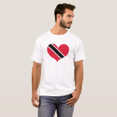 T-shirt J'aime le drapeau de Trinité-et-Tobago (Devant entier)