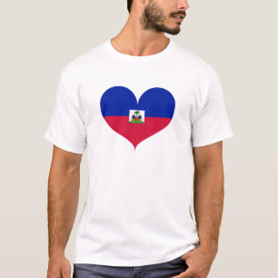 T-shirt J'aime le drapeau d'Haïti