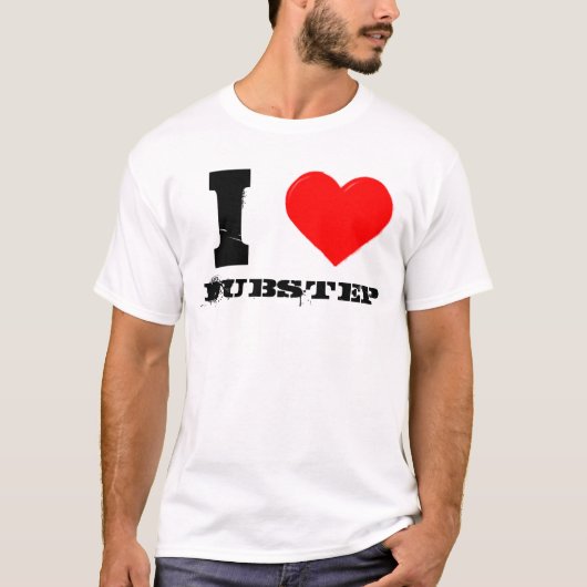 T-shirt j'aime le dubstep (Devant)