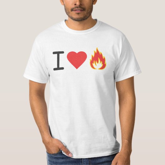 T-shirt J'aime le feu (Devant)