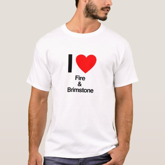 T-shirt j'aime le feu et brimstone (Devant)